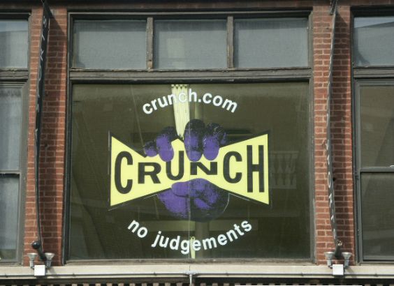 Crunch Gym Chicago.  A 5ft by 5ft graphic on glass.